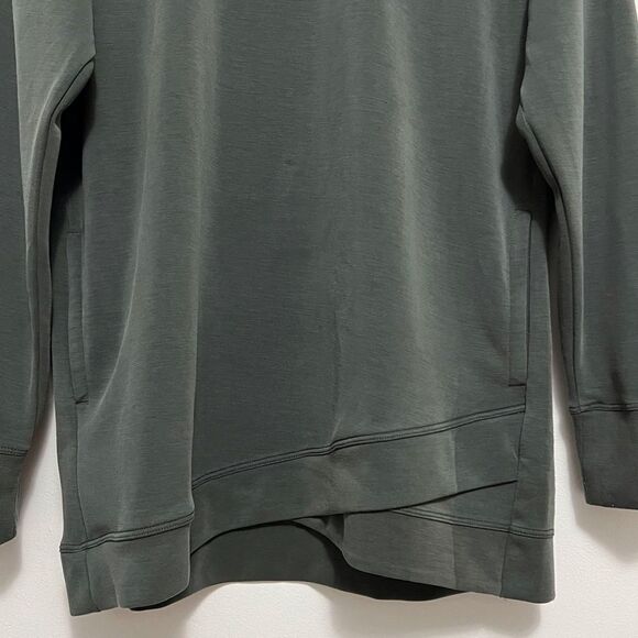 Sale!! Sage Collective Gray/Green Modal Blend Pullover Oversized Top Size Small - Picture 2 of 7